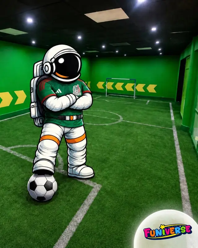 Cancha de fútbol espacial